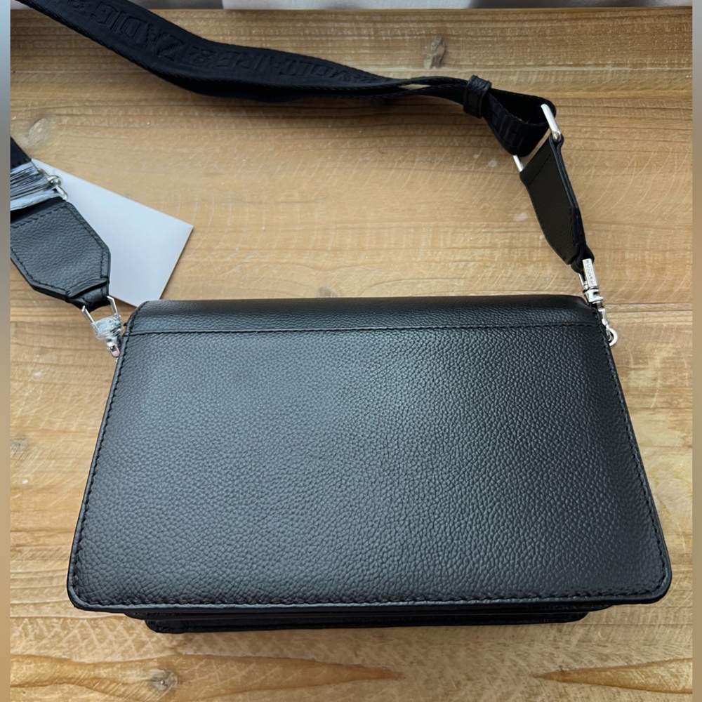 Zadig & Voltaire Black Grained Crossbody Bag New - Picture 3 of 6
